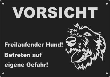 Irischer Wolfhund | Irish Wolfhound Aluminium Warnschild